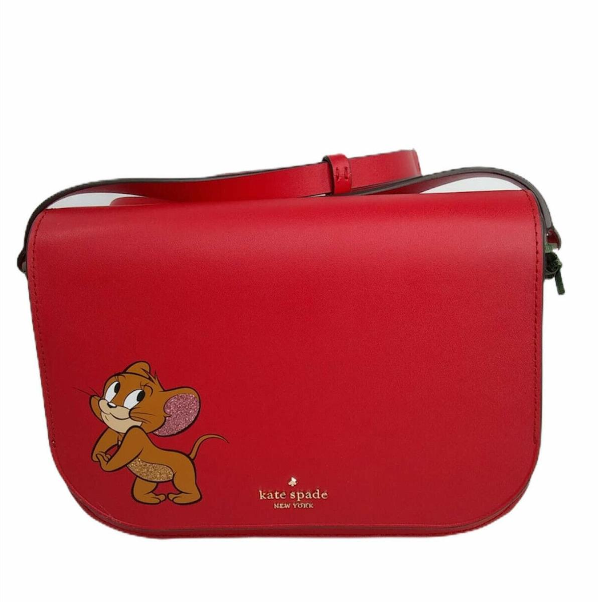 Kate Spade York Tom Jerry Medium Flap Shoulder Crossbody Bag in Red/multi