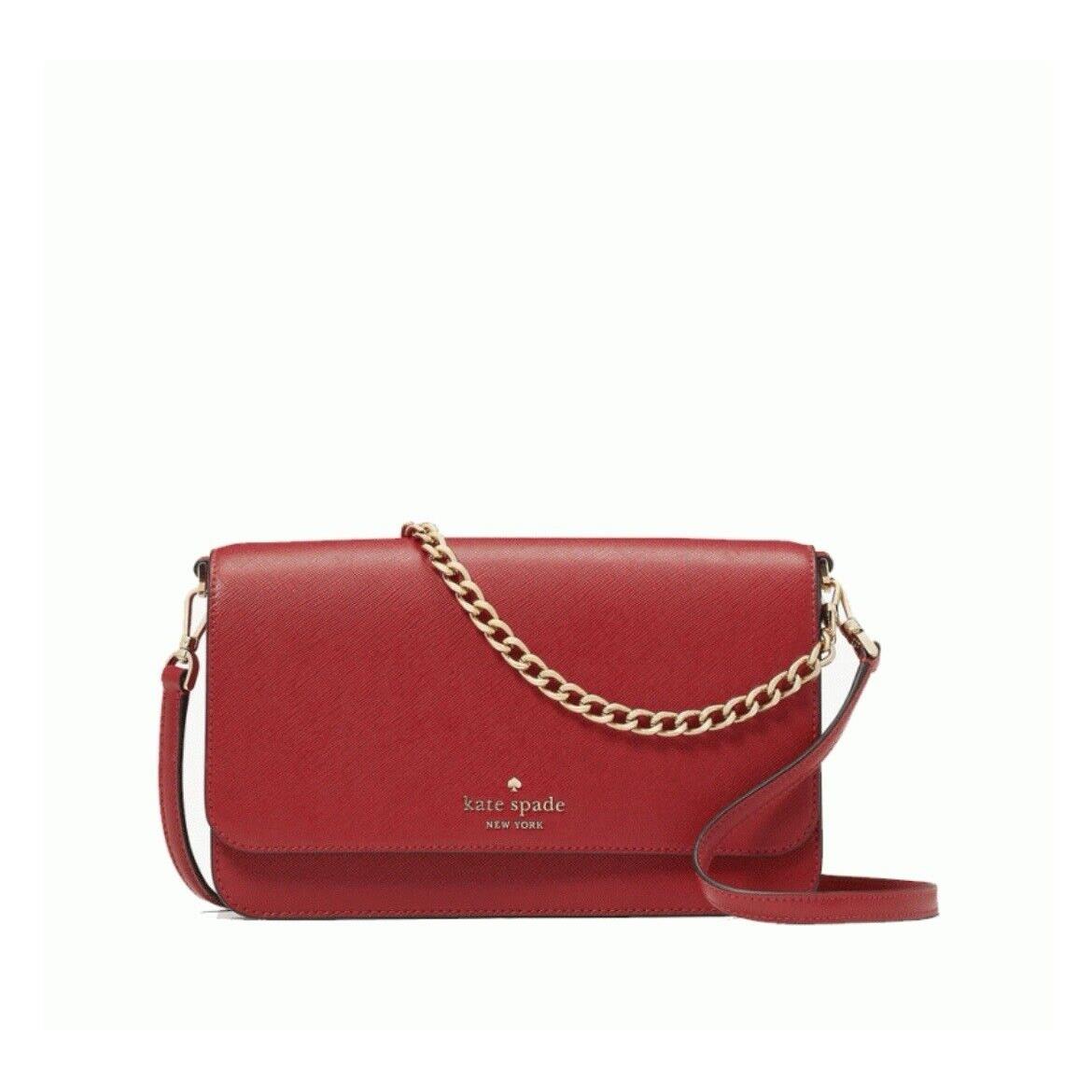 Kate Spade New Spade Madison Large Flap Convertible Crossbody in Candied Cherry