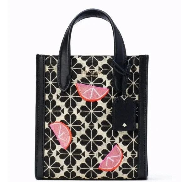 Kate Spade Spade Flower Jacquard Grapefruits Manhattan Mini Tote