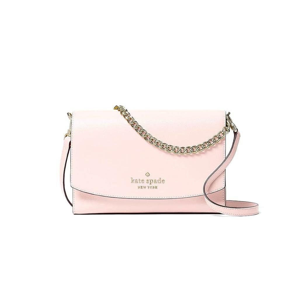 Kate Spade Carson Saffiano Leather Convertible Crossbody Shoulder Bag Light Pink