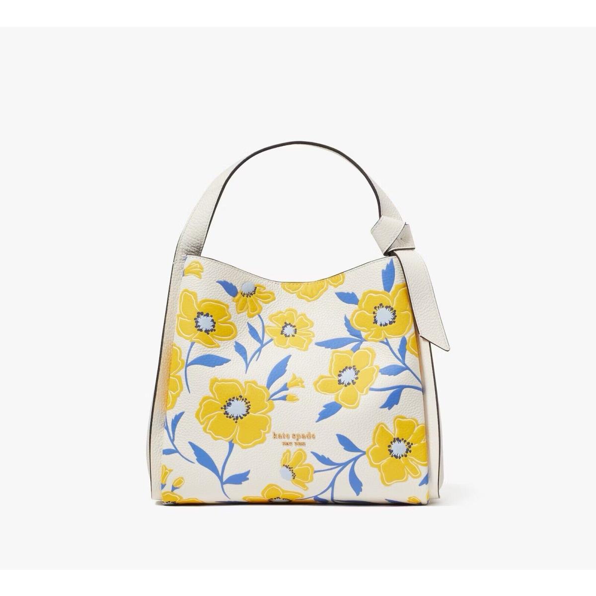 Kate Spade Knott Sunshine Floral Medium Crossbody Tote Cream Multi KG935