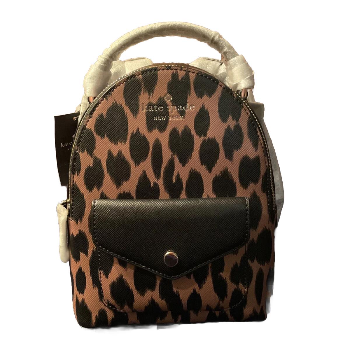 New Kate Spade Schuyler Mini Backpack Spotted Animal Print