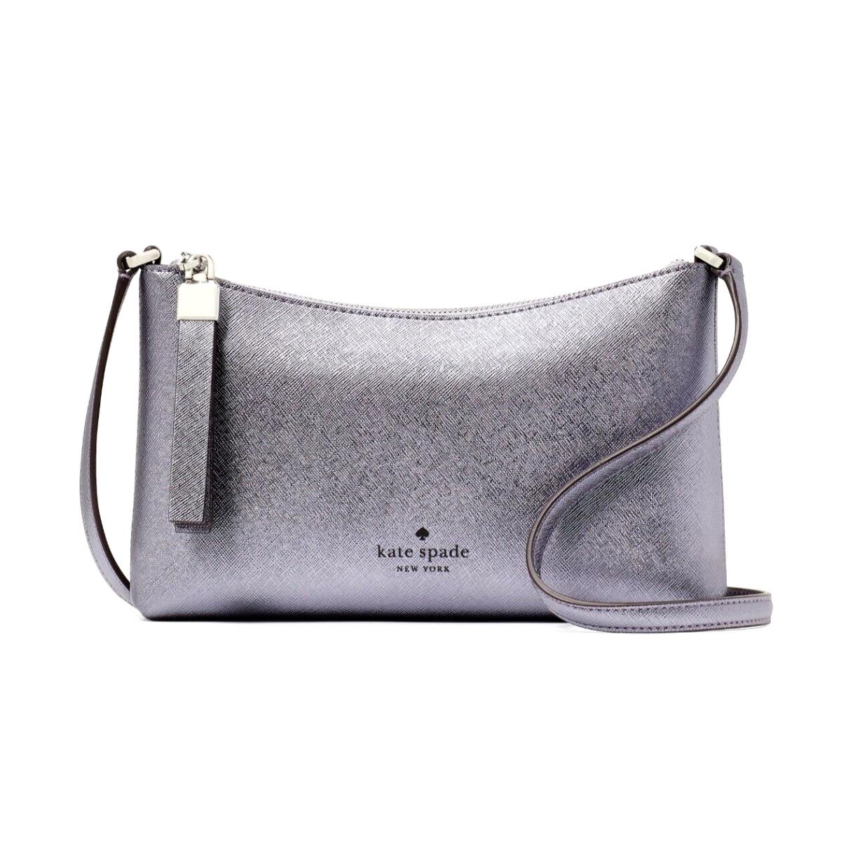 New Kate Spade Sadie Crossbody Metallic Candied Flower with Dust Bag