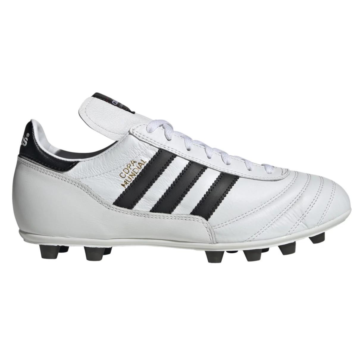 Mens Adidas Copa Mundial FG White Black Leather Soccer Shoes