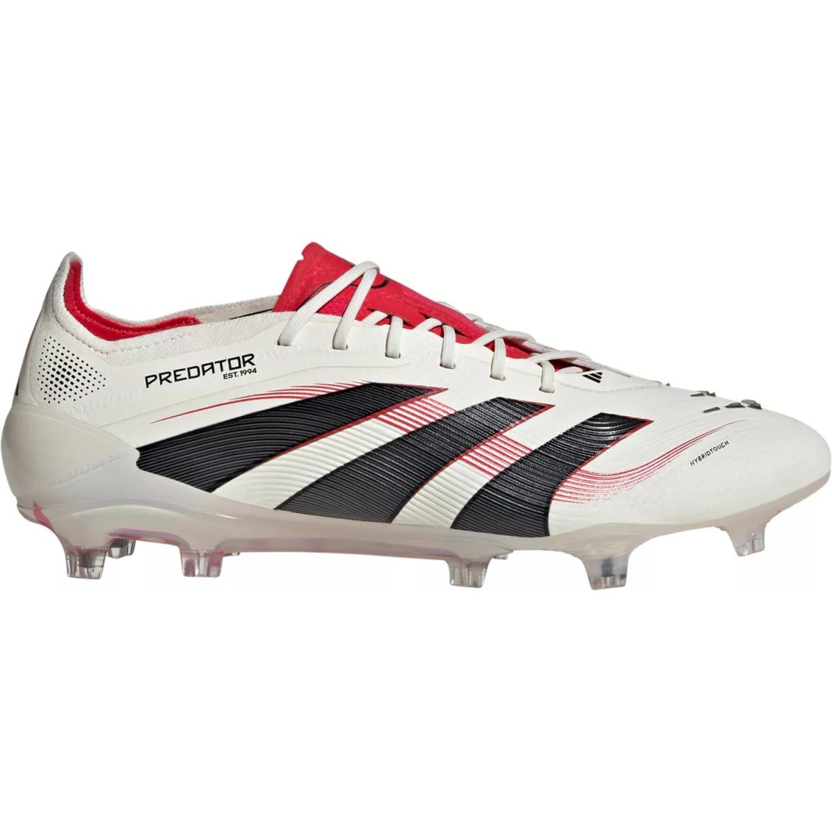 Mens Adidas Predator Elite FG White Red Knit Soccer Cleats