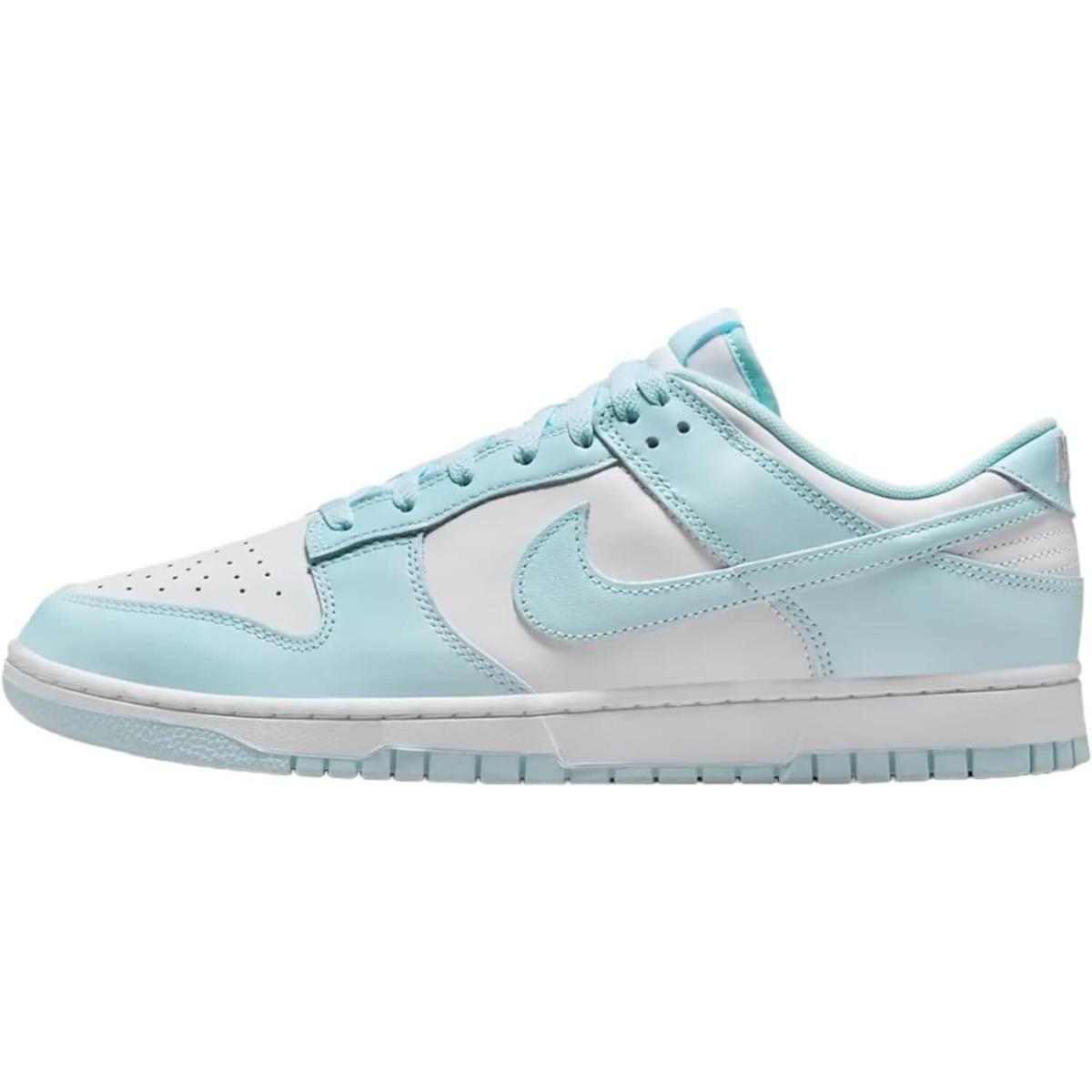 Men`s Nike Dunk Low Retro White/glacier Blue DV0833 104 - White/Glacier Blue