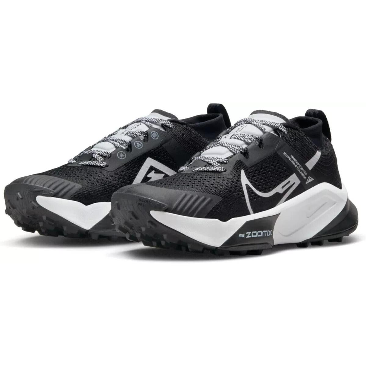 Nike Zoomx Zegama Mens Sizes Trail Running Shoes DH0623-001 Black White - Black, Manufacturer: Black/White