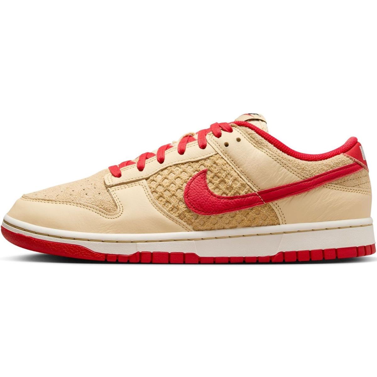 Men`s Nike Dunk Low Retro SE Pale Vanilla/university Red HJ9100 294 - Pale Vanilla/University Red