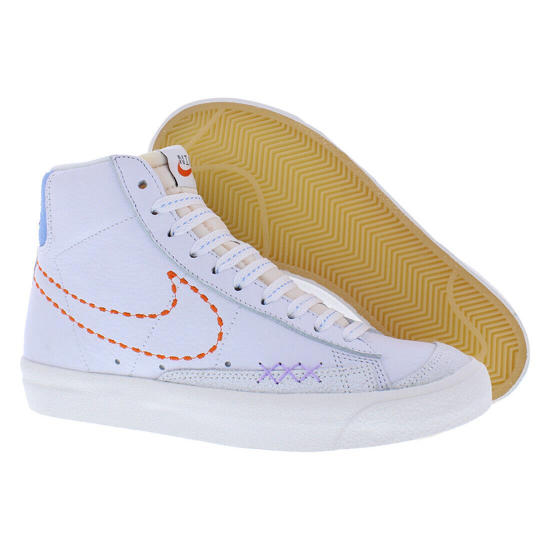 Nike Blazer Mid `77 Womens Shoes - White/Blue, Main: White