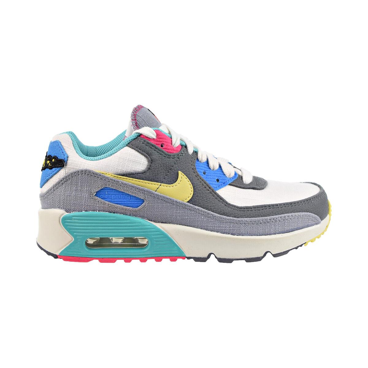 Nike Air Max 90 GS Big Kids` Shoes Phantom-celery-iron Grey dn4415-001 - Phantom-Celery-Iron Grey