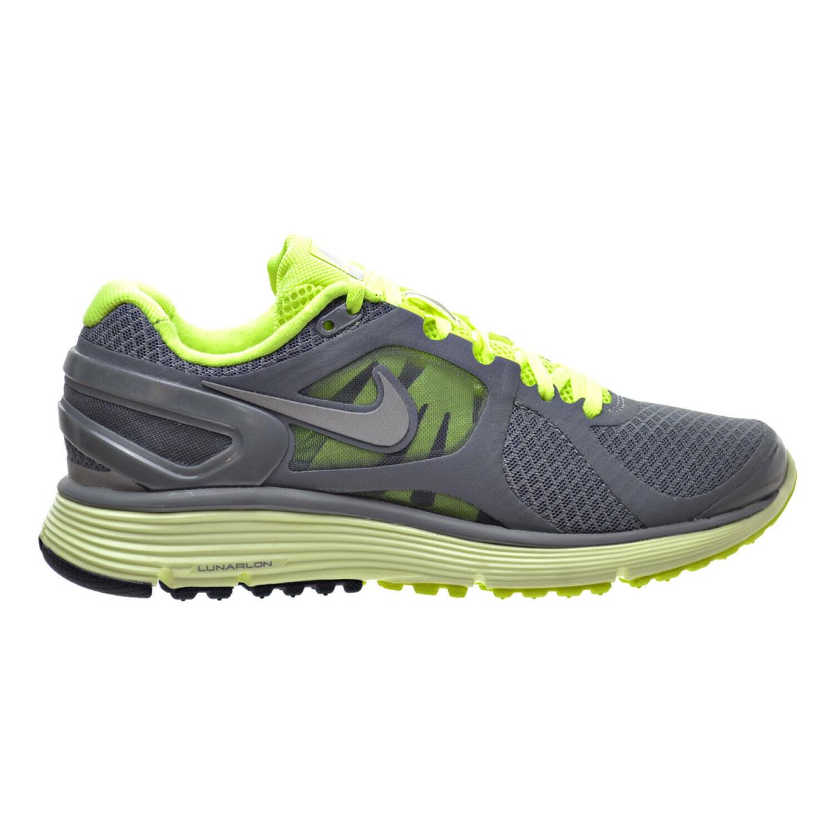 Nike Lunar Eclipse +2 Women`s Shoes Grey-silver-volt 487974-002 Comfort Shoes - Cool Grey/Silver/Volt