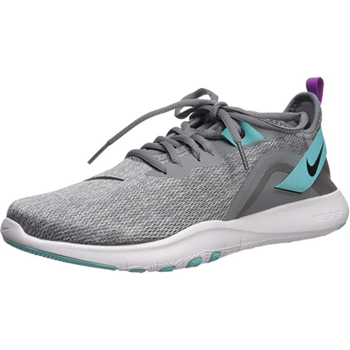 Nike Women`s Flex Trainer 9 Sneaker AQ7491-005 Size: 6.5 - Cool Grey/Black-Pure Platinum