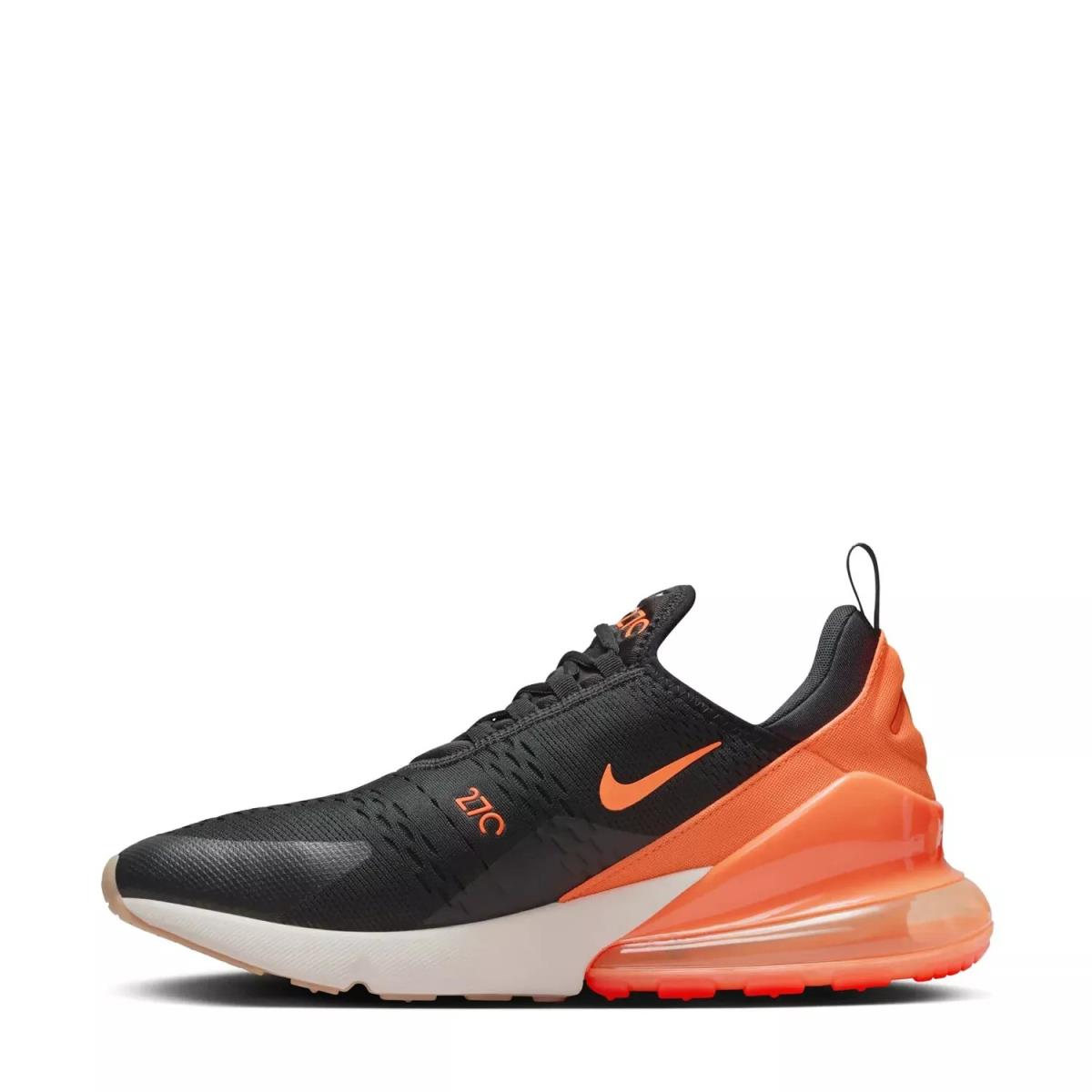 Nike Mens Air Max 270 Running Shoes AH8050 030 - BLACK/TOTAL ORANGE