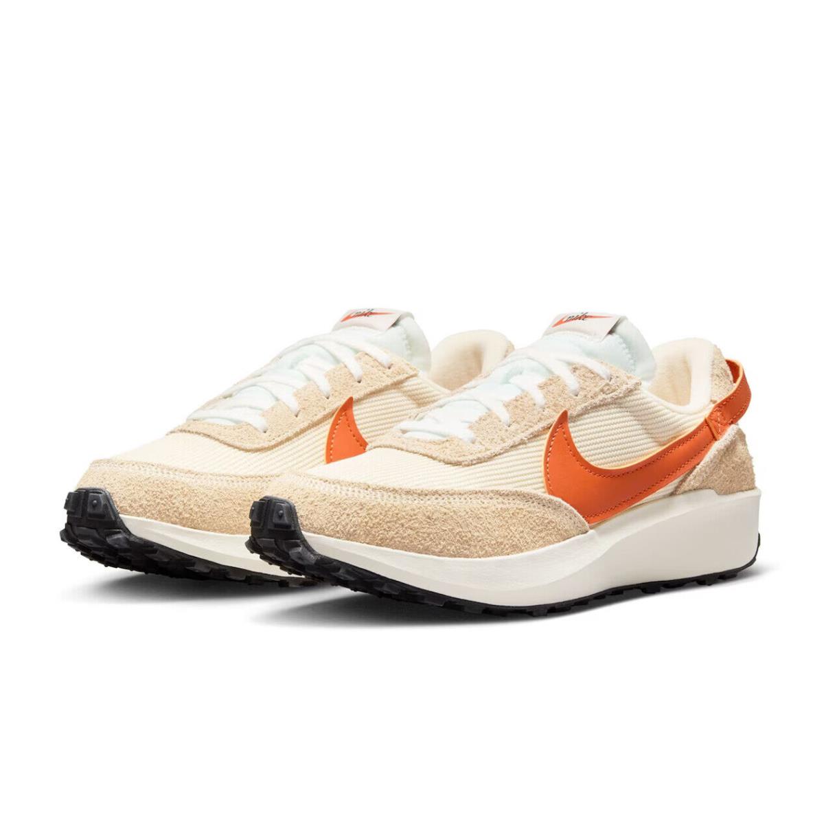 Womens Nike Waffle Debut Vintage Tan Suede Running Shoes - Brown