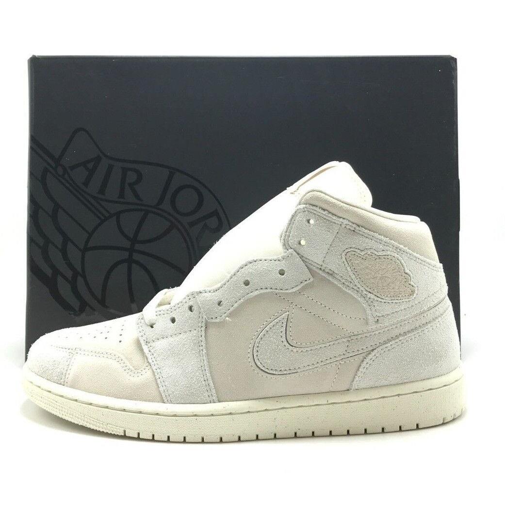 Men Nike Air Jordan 1 Mid SE Craft Pale/ivory/sail FQ3224 100 - Ivory