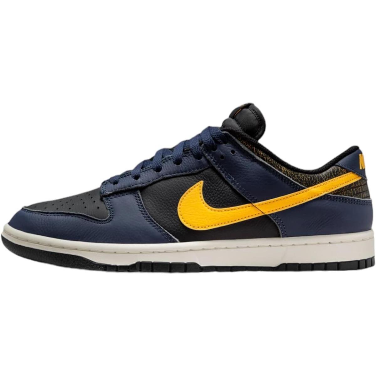 Men`s Nike Dunk Low Retro Black/tour Yellow FZ4014 010 - Black/Tour Yellow