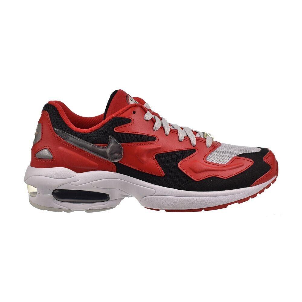 Nike Air Max 2 Light Men`s Shoes University Red-black-silver ao1741-601 - Air Max2 Light
