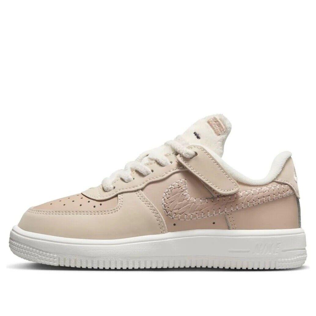 Little Kid`s Nike Air Force 1 Low Easyon SE 1 Sanddrift/pale Ivory-sail FZ4514 - Sanddrift/Pale Ivory-Sail