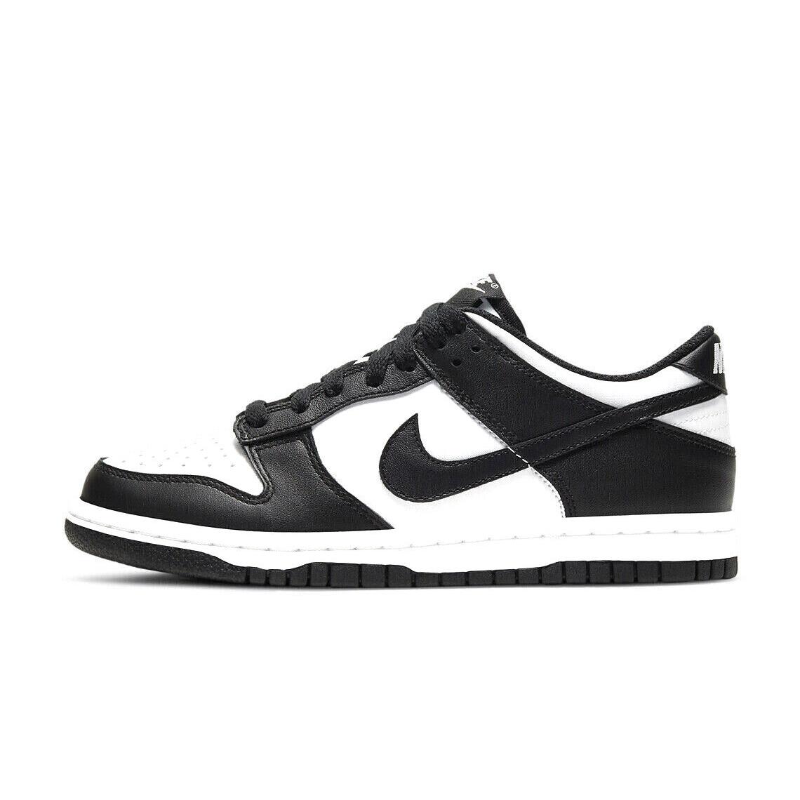 Big Kid`s Nike Dunk Low Retro Panda White/black-white CW1590 100 - White/Black-White