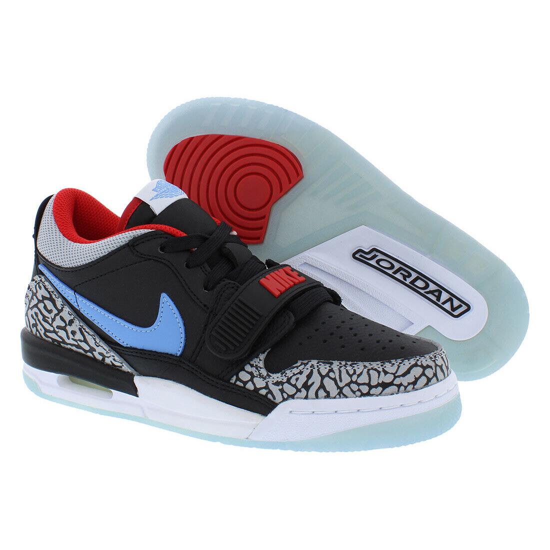 Nike Air Jordan Legacy 312 Low GS Boys Shoes - Black/Wolf Grey/Valor Blue, Main: Black