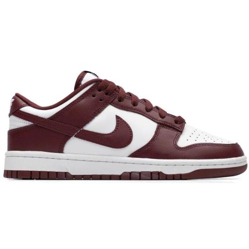 Men`s Nike Dunk Low Retro White/redwood-gym Red DV0833 115 - White/Redwood-Gym Red