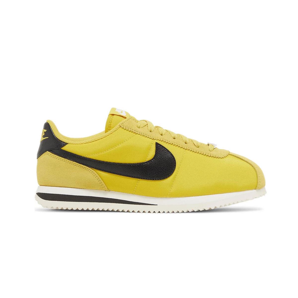 Nike Women`s Cortez Vivid Sulfur DZ2795-700 Vivid Sulfur/black/sail SZ 7-14 - Vivid Sulfur/Black-Sail-White