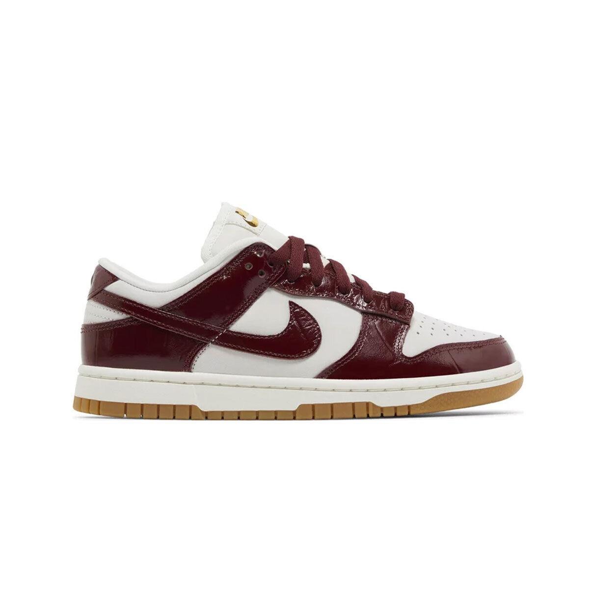 Nike Women`s Dunk Low LX Dark Red Croc FJ2260-004 /sail/brown SZ 5-15 - Phantom/Sail/Gum Light Brown/Dark Team Red