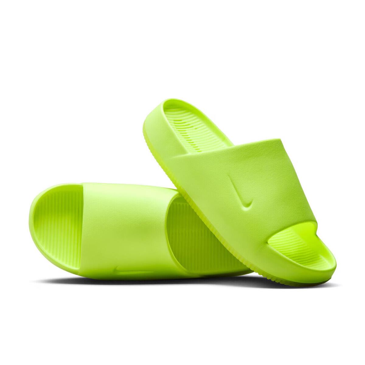 Mens Nike Calm Light Green Foam Slide Sandal - Green