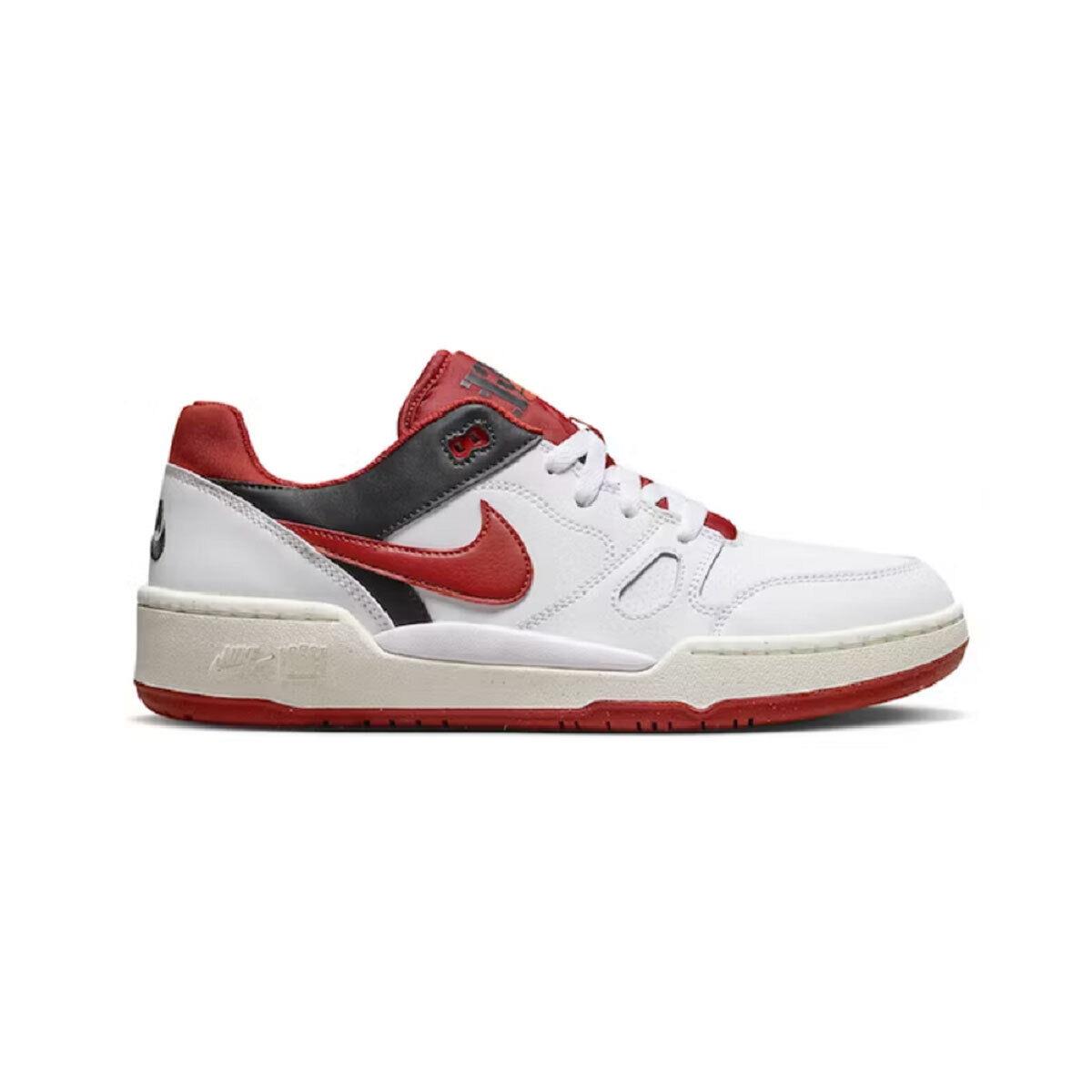 Nike Full Force Low `mystic Red` FB1362-102 White/red/black SZ 7-15 - White/Red/Black