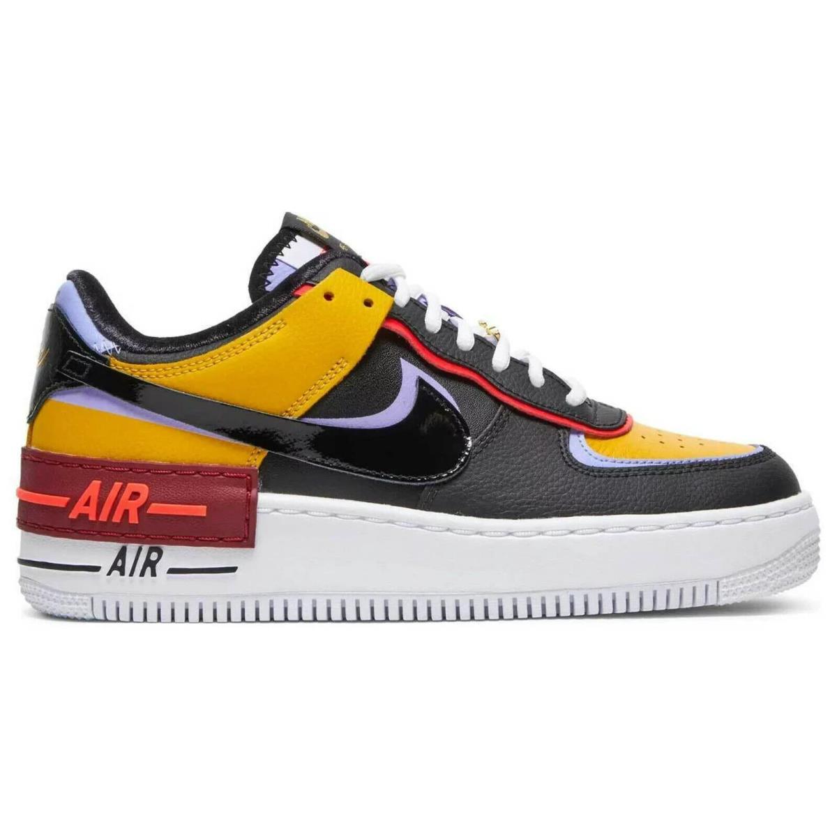 Nike Wmns Air Force 1 Shadow `dark Sulfur` D06114-700 - Multicolor