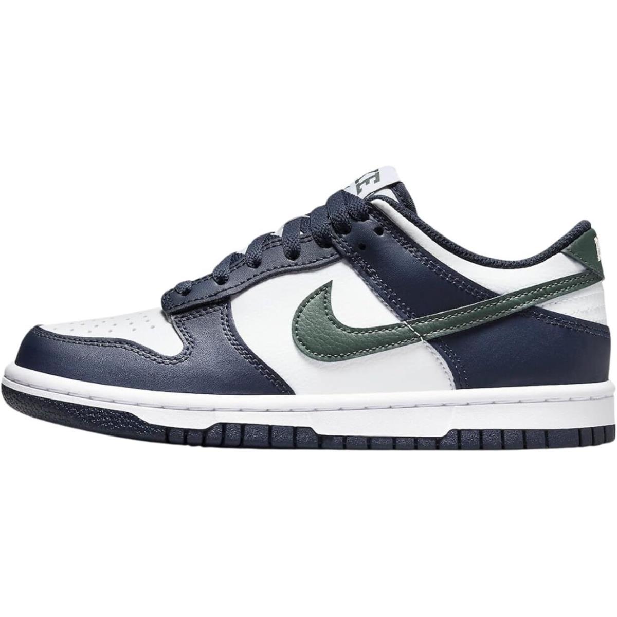 Big Kid`s Nike Dunk Low Obsidian/vintage Green-white HF5177 400 - Obsidian/Vintage Green-White