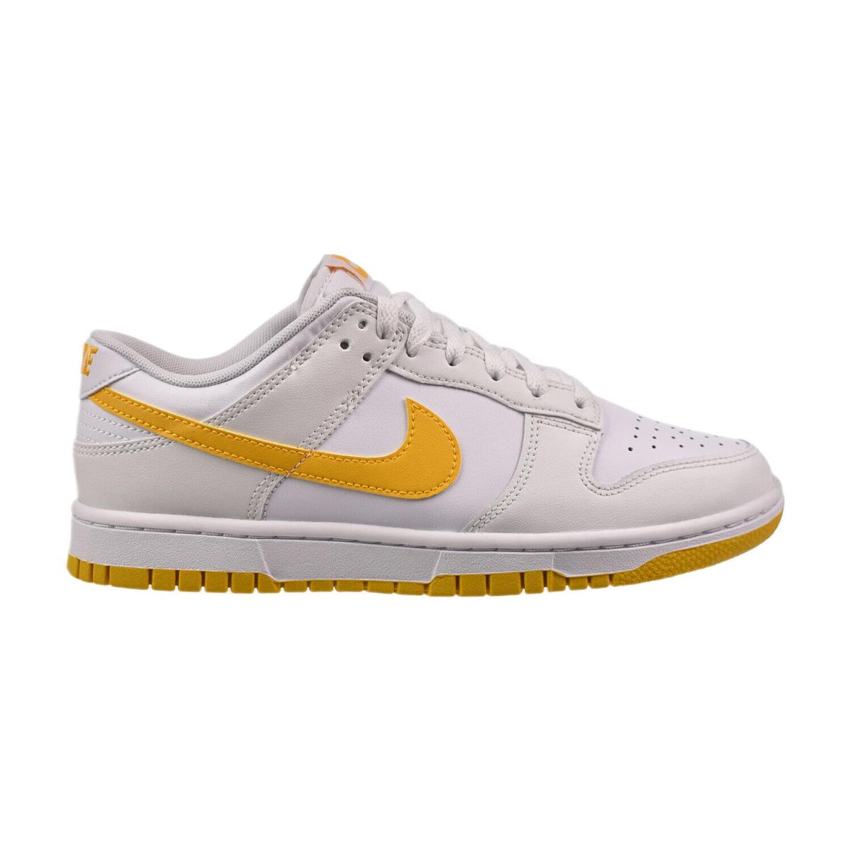 Nike Dunk Low Retro Men`s Shoes White-university Gold DV0831-110 - White-University Gold