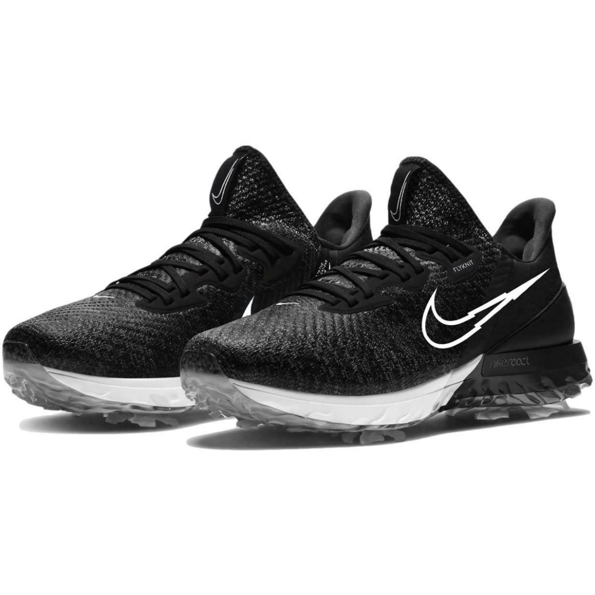 Nike Air Zoom Infinity Tour Wide Men`s Golf Shoes Black/white CT0541-077 - Black/White-White-Volt