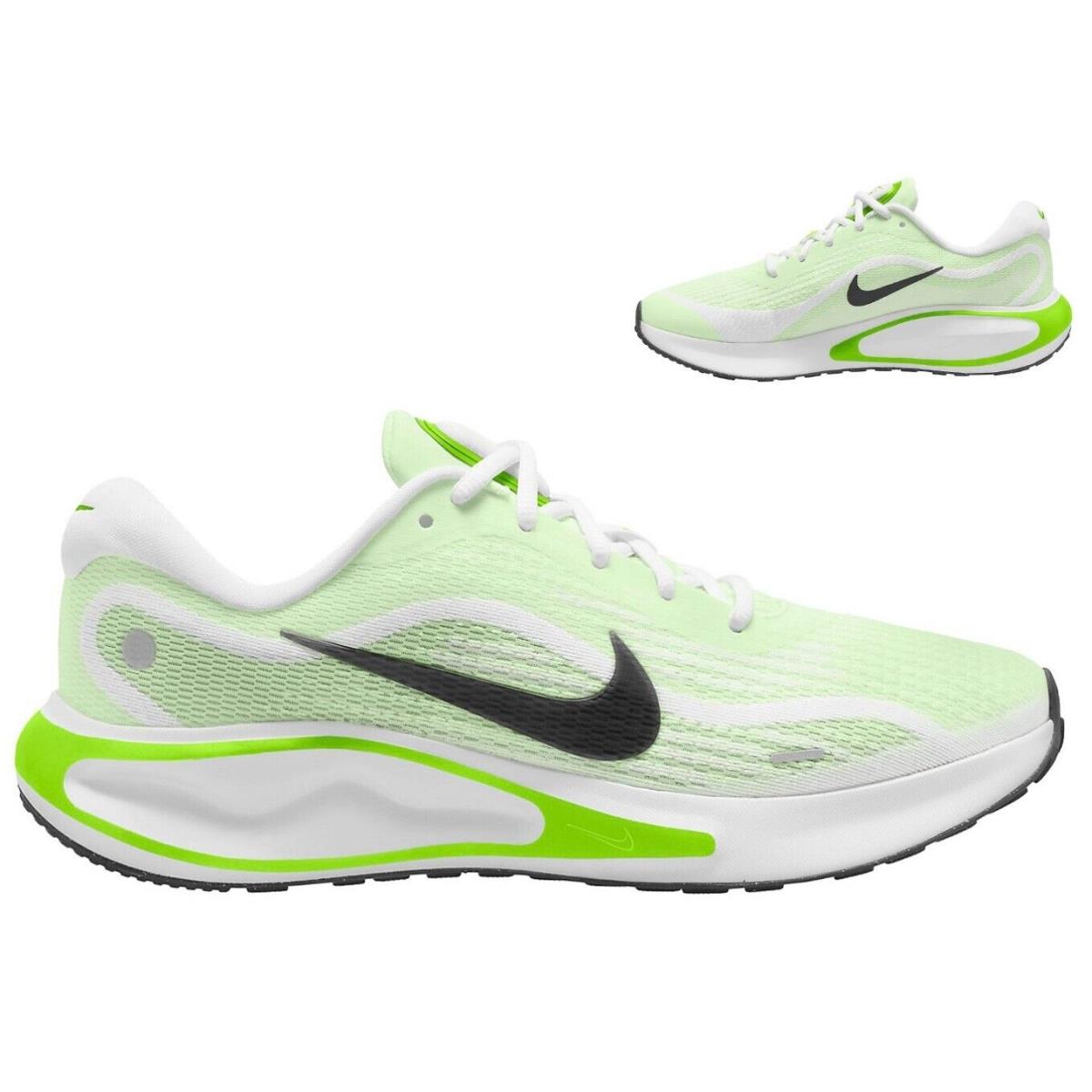 Nike Journey Run Athletic Sneakers Shoes Mens Off White Green All Sizes - Green