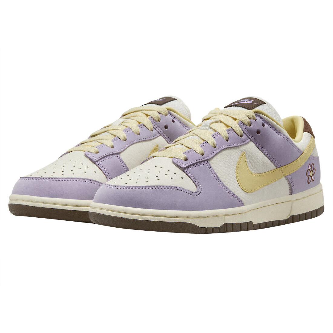 Nike Dunk Low Premium FB7910-500 Sneakers Women`s Lilac Bloom Leather PSS69 - Purple