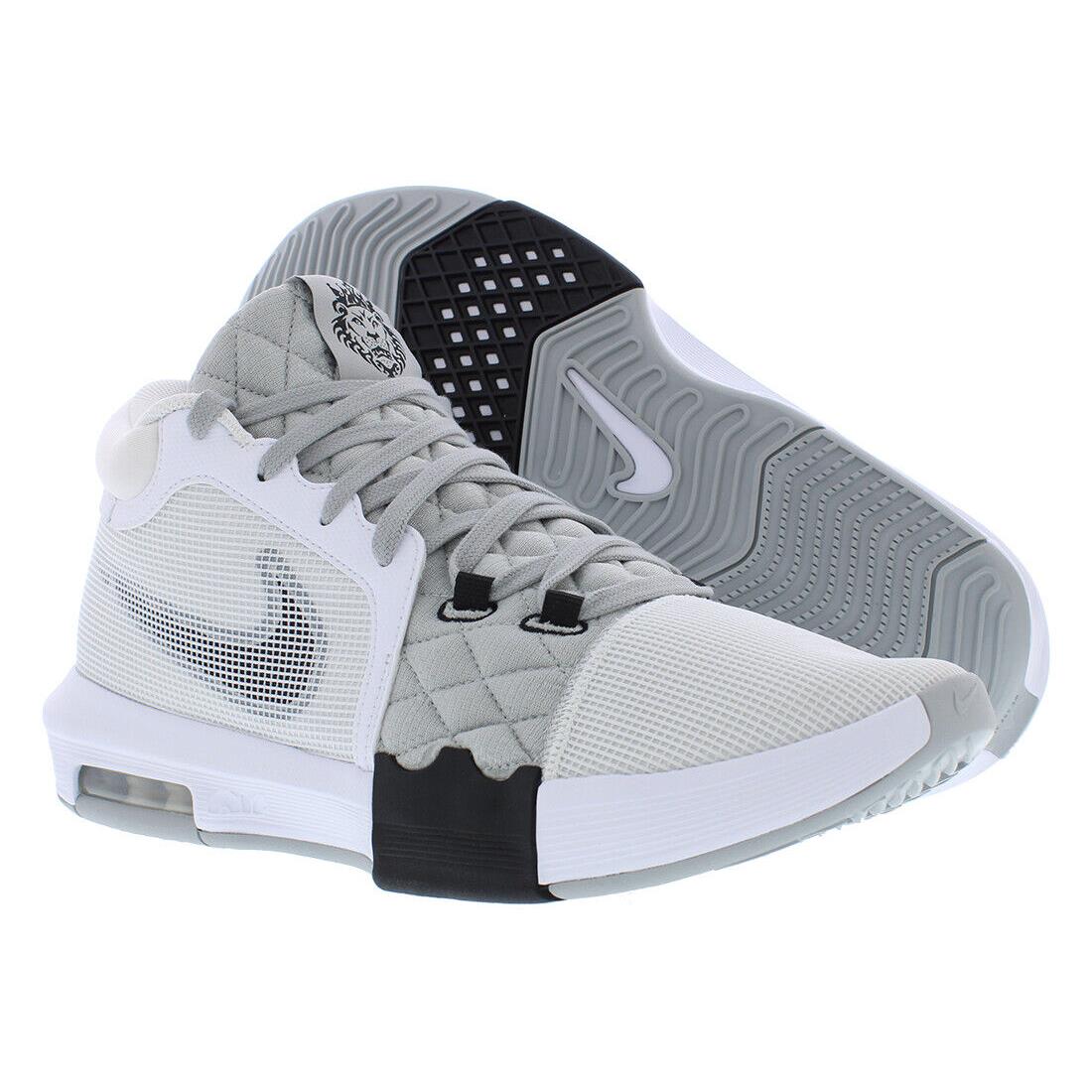 Nike Lebron Witness Viii Unisex Shoes - White/Black/Light Smoke Grey, Main: White