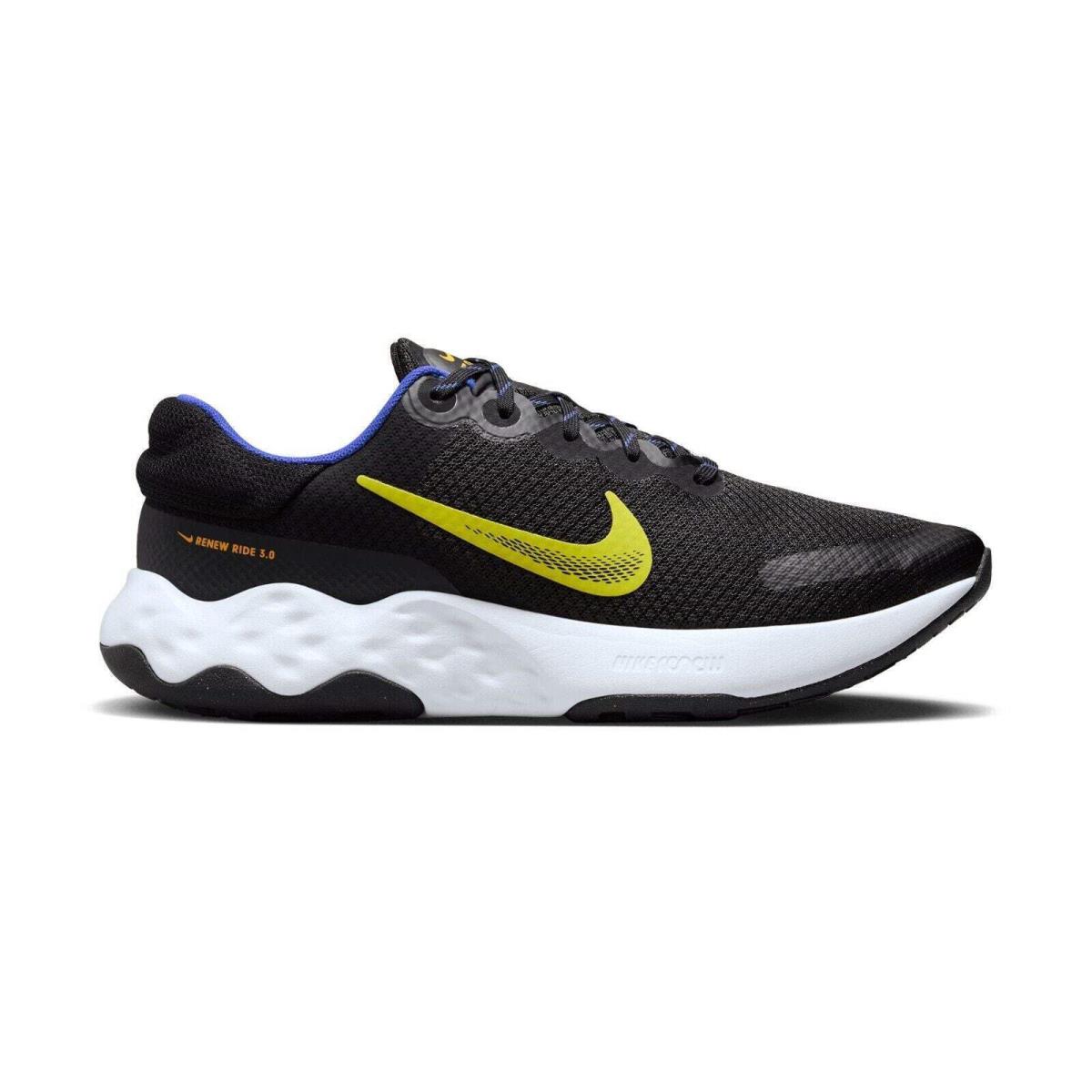 Nike Men`s Renew Ride 3 Running Shoe DC8185 001 Black/white