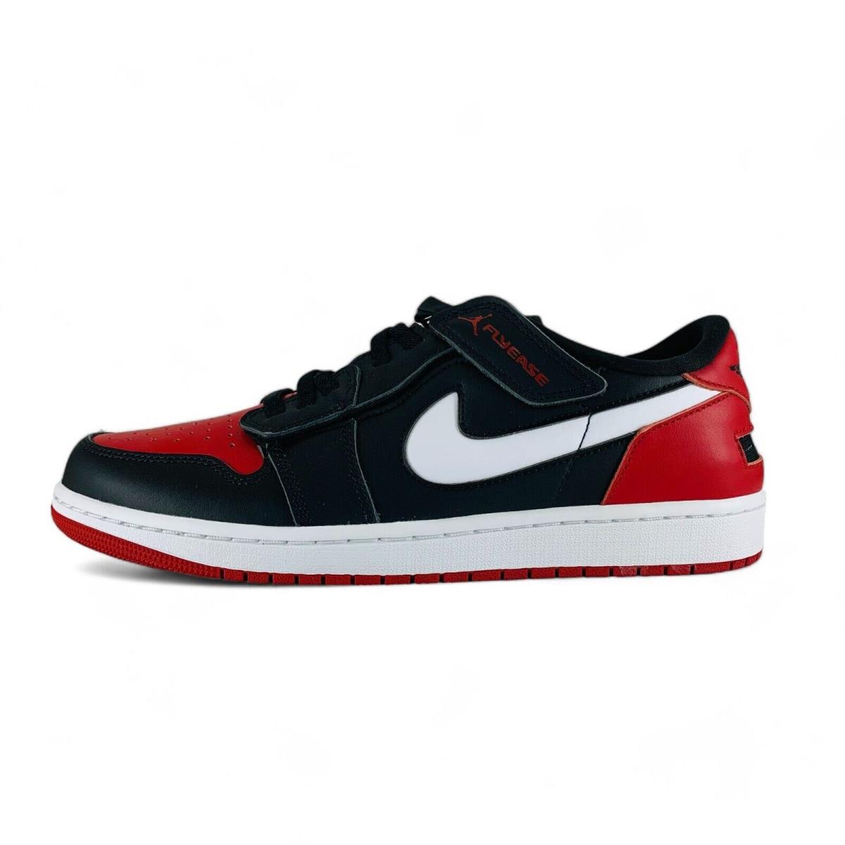 Nike Air Jordan 1 Low Flyease Men`s Shoes Alternate Bred Toe Sneakers DM1206-066 - Black