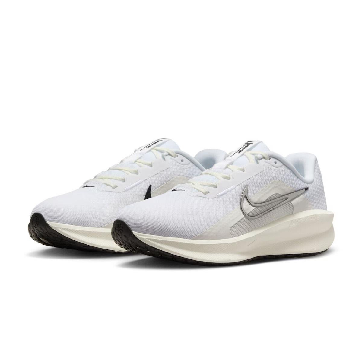 Womens Nike Downshifter 13 White Mesh Running Shoes - White