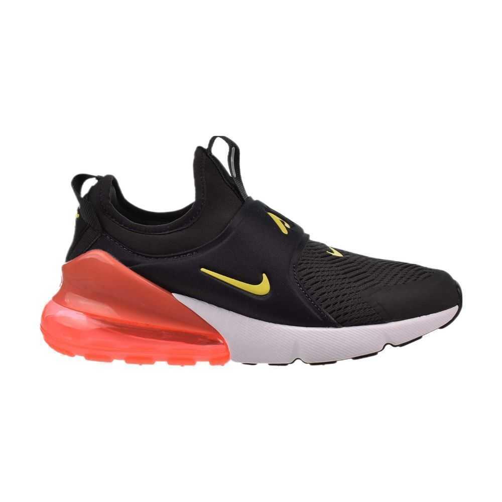 Nike Air Max 270 Extreme GS Big Kids` Shoes Black ci1108-011 - Dk Smoke Grey/High Voltage