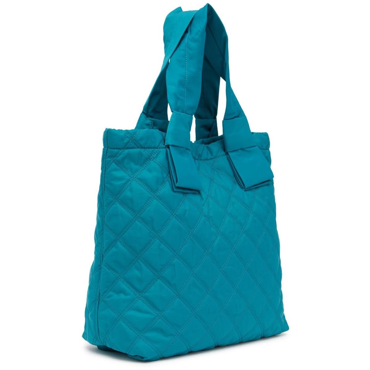 Marc Jacobs Bag Diamond Quilted Nylon Large Knot Tote Peacock