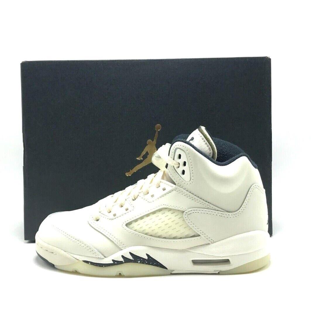 Youth Boy Nike Air Jordan 5 Retro SE GS Sail / Lt Orewood FQ3682 100 - Beige