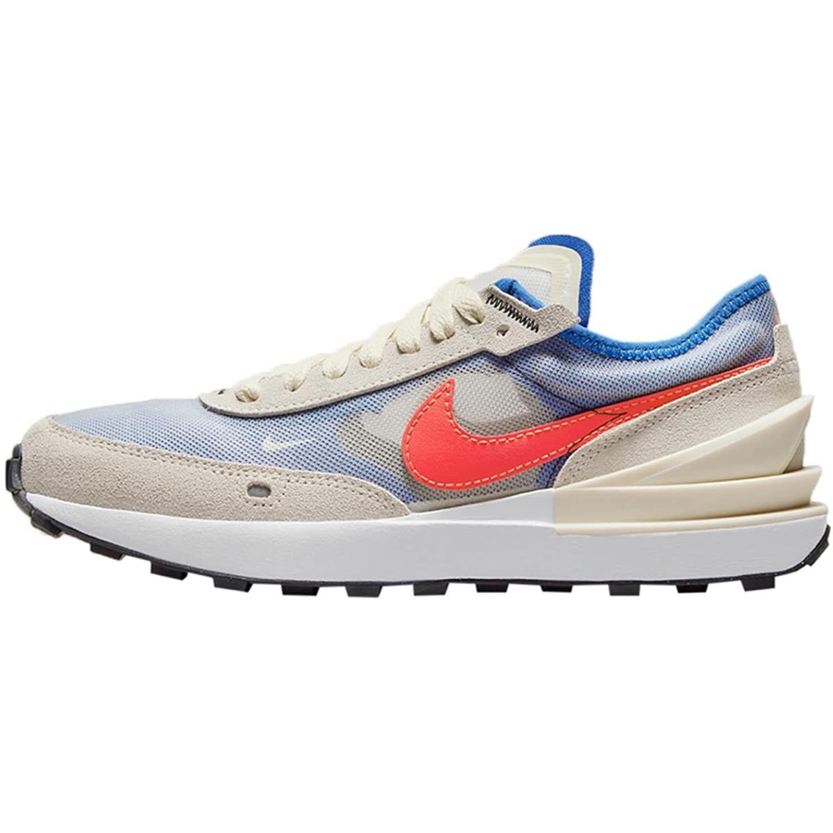 Big Kid`s Nike Waffle One Coconut Milk/hyper Royal/bright Crimson DC0481 101 - Coconut Milk/Hyper Royal/Bright Crimson