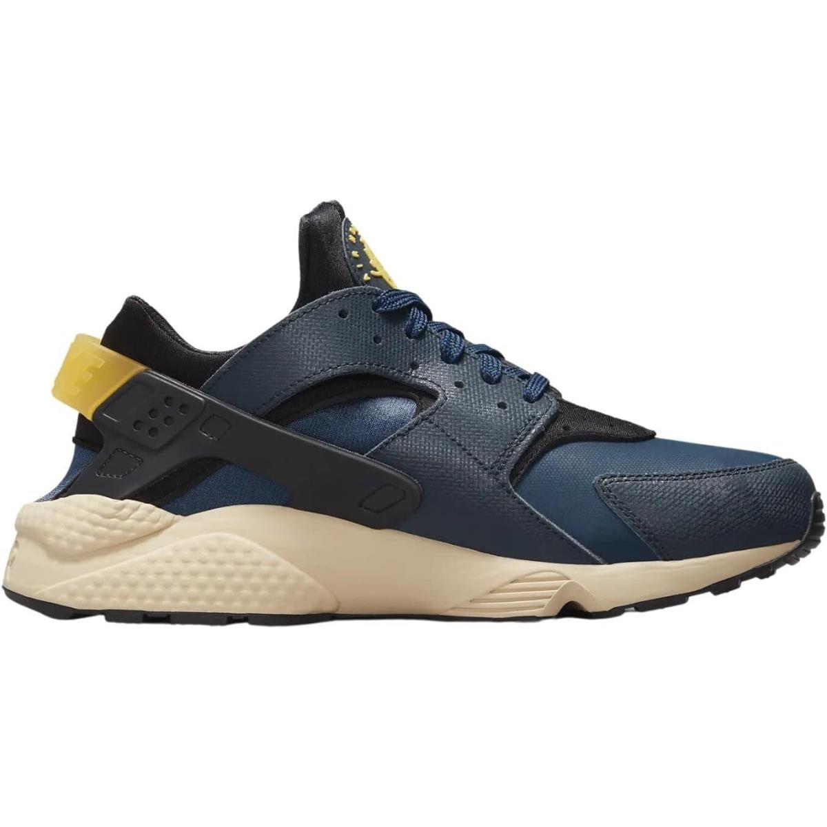 Men`s Nike Air Huarache Prm Armory Navy Blk/university Gold DZ4852 001 - Black/University Gold