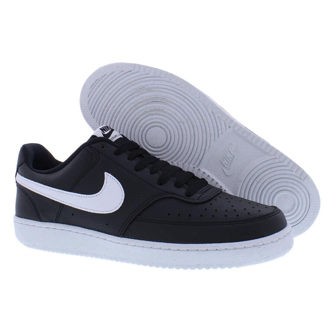 Nike Court Vision Low Next Nature Mens Shoes - Black/White, Main: Black