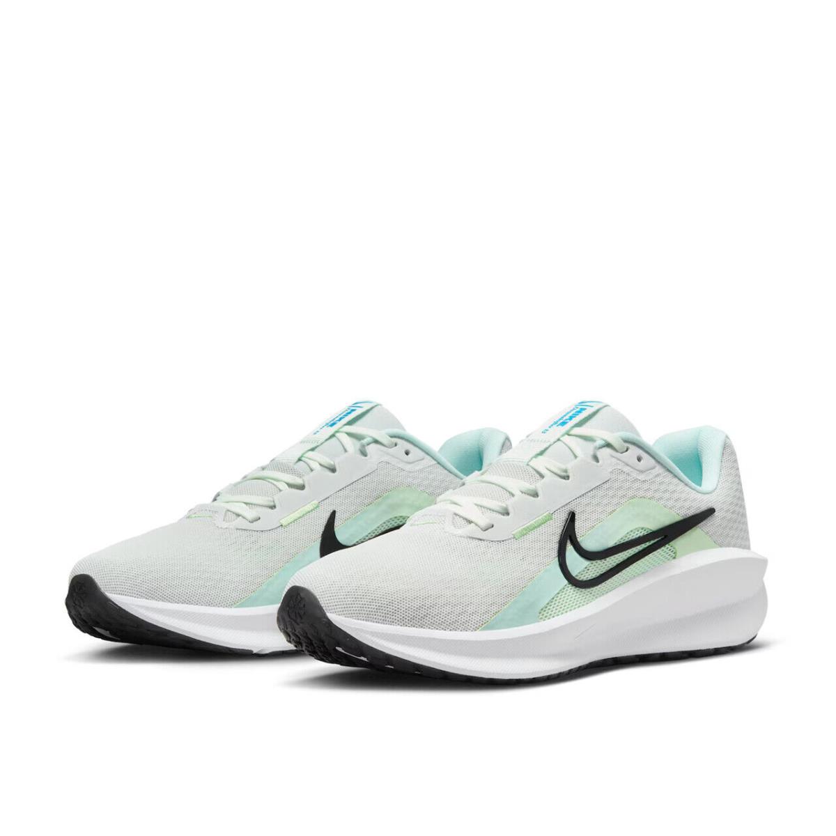 Womens Nike Downshifter 13 Grey Green Mesh Running Shoes - Gray