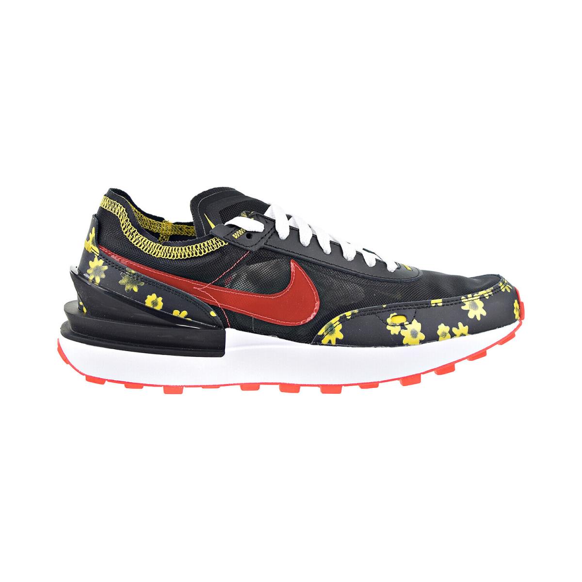 Nike Waffle One Men`s Shoes Black-habanero Red-vivid Sulfur-floral DQ7637-001 - Black-Habanero Red-Vivid Sulfur-Floral