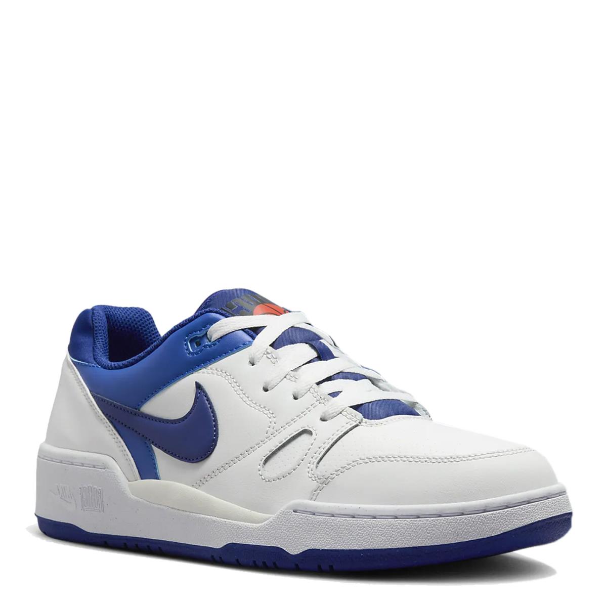 Men`s Nike Full Force Low Sneaker FB1362-104 Summit White/deep Royal Blue-racer - SUMMIT WHITE/DEEP ROYAL BLUE-RACER BLUE