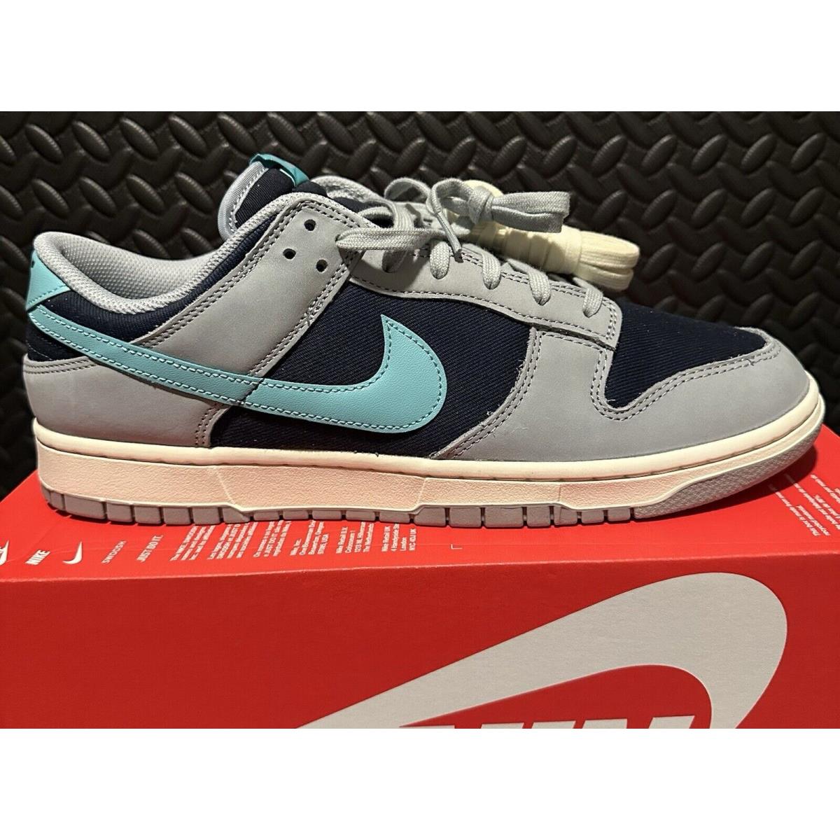 Nike Dunk Low Retro Premium Light Pumice Green Frost FB8895-001 Men`s Size 13 - Blue and Grey