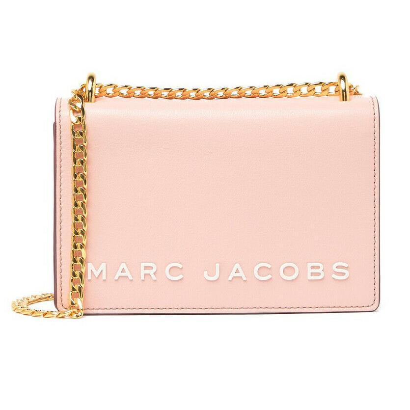 Marc Jacobs Double Take Leather Logo Crossbody Bag Rose M0015016-693